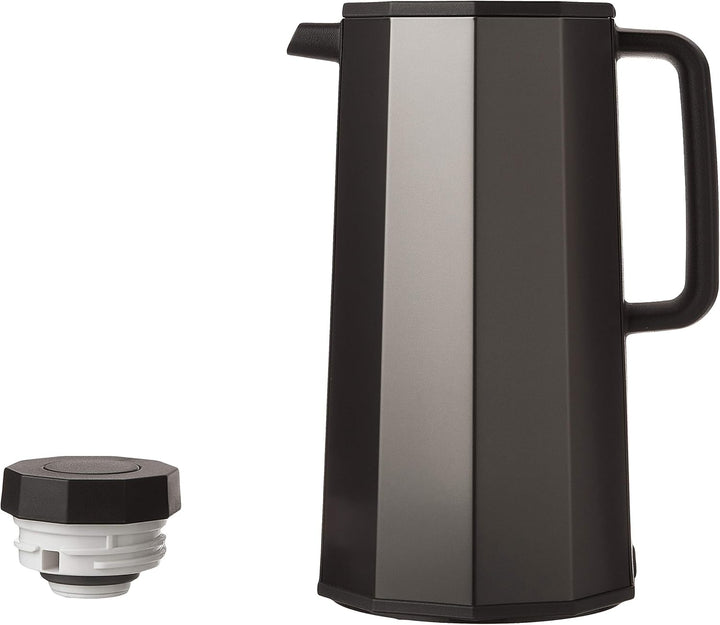 Zojirushi AH-EAE10BA Glas-Vakuumkaraffe, 1,0 Liter, Schwarz 1000 ml Schwarz, 1000 ml Schwarz