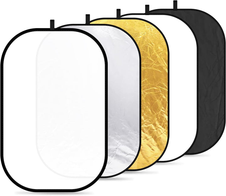 Neewer® 5-in-1-Ovale 120X180cm Faltbare Professionelle Multi-ScheibenLicht-Reflektor mit Durchlässig