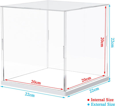 Vitrine aus Acryl für Lego Action-Figur Funko Pop Modellbau Skulptur Display Display Transparent für