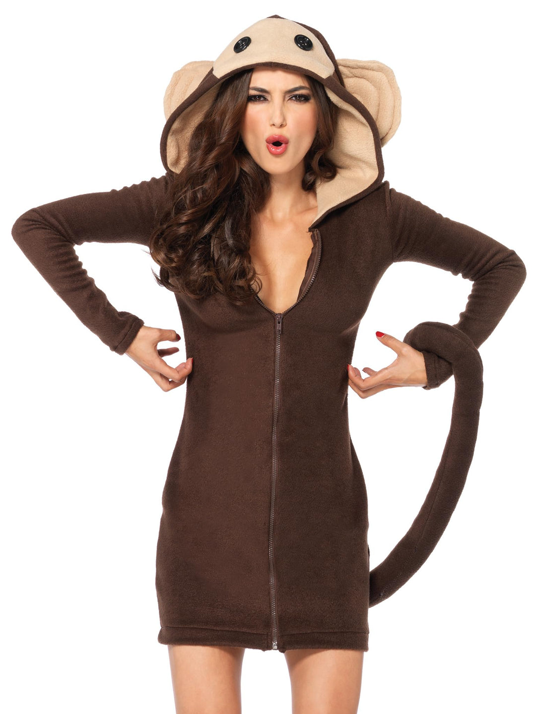 Leg Avenue Women's Cozy Monkey Costume L Moccaccino,tan, L Moccaccino,tan