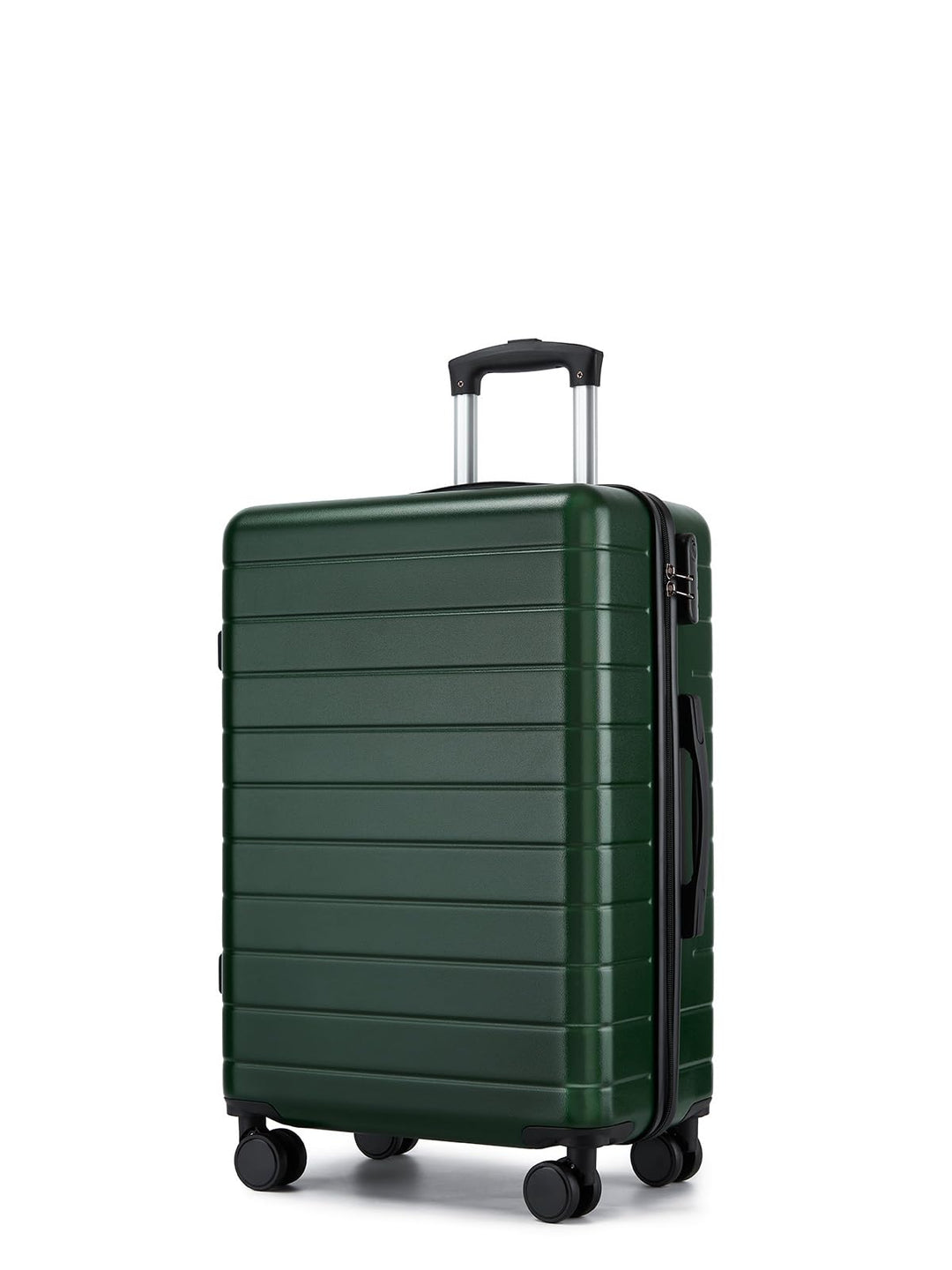 Mittelgrosser Koffer L, Hartschalenkoffer aus ABS, Leichter Trolley mit 4 Leisen 360° Doppelrollen,