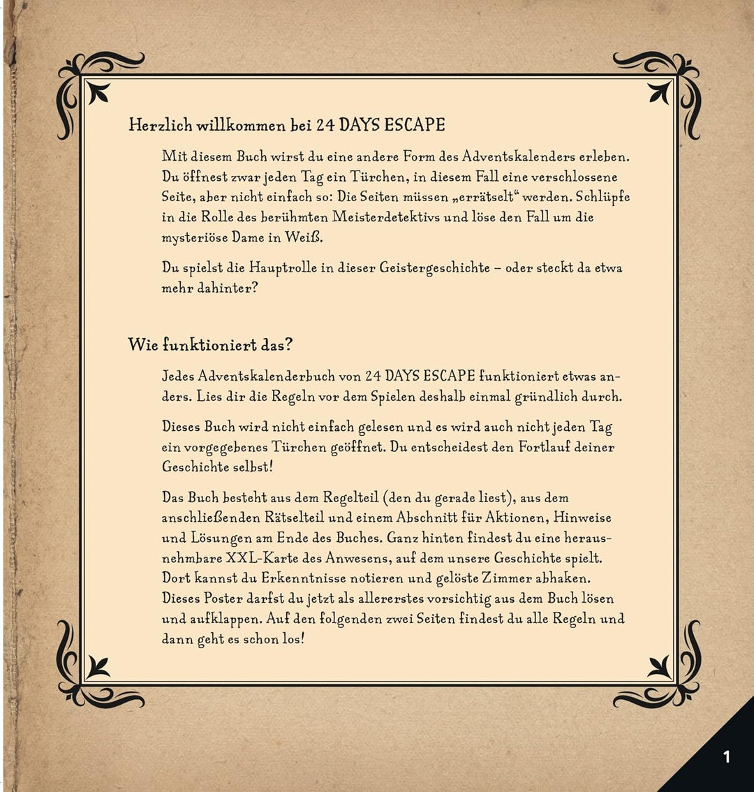 24 DAYS ESCAPE – Der Escape Room Adventskalender: Sherlock Holmes und die Dame in Weiss: 24 verschlo