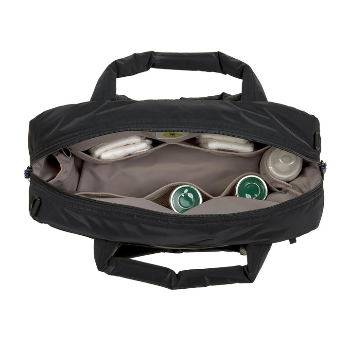 LÄSSIG Baby Wickeltasche mit Tragegriff und Wickelunterlage, Kinderwagenbefestigung, wasserabweisend