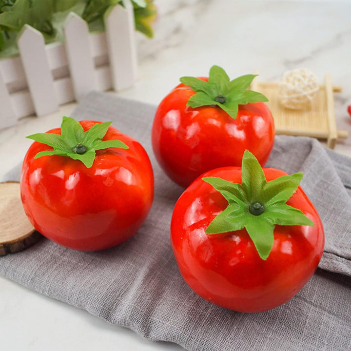 Lorigun 15 Stück Artificail Tomaten, gefälschte Tomaten für die Dekoration künstliches Gemüse Tomate
