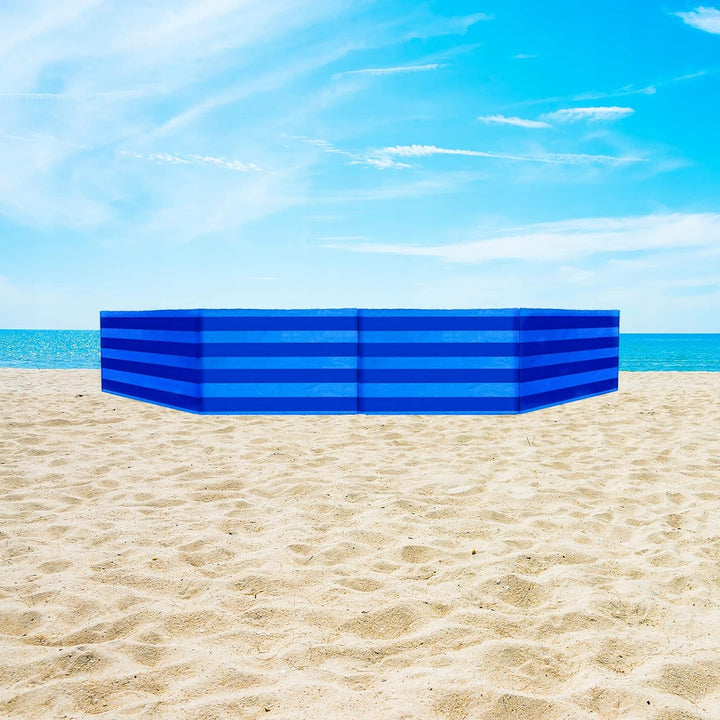 SILUK Strand Windschutz Sichtschutz 16m Blau, 16m Blau