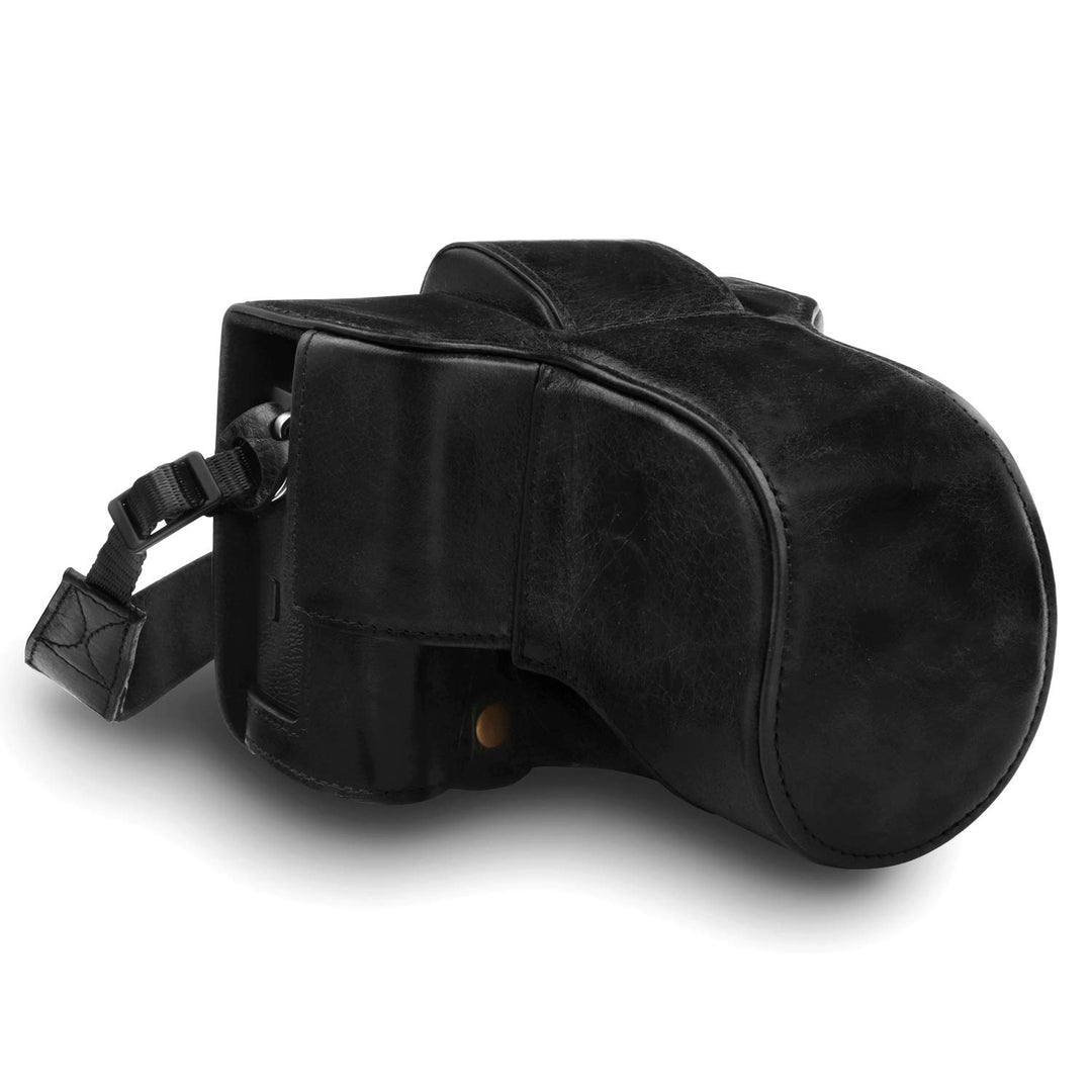 MegaGear MG1550 Fujifilm X-T3 (XF23mm - XF56mm &amp; 18-55mm Lens) Ever Ready Echtleder Kamera-Case mit