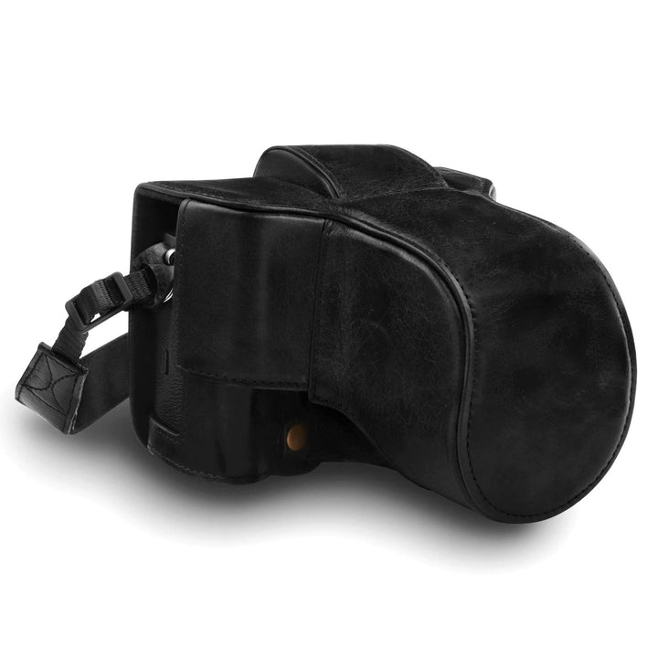MegaGear MG1550 Fujifilm X-T3 (XF23mm - XF56mm &amp; 18-55mm Lens) Ever Ready Echtleder Kamera-Case mit