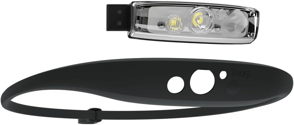 Knog Unisex – Erwachsene Quokka 150 Stirnlampe Einheitsgrösse Schwarz, Einheitsgröße Schwa