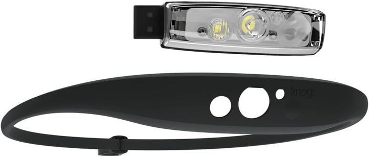 Knog Unisex – Erwachsene Quokka 150 Stirnlampe Einheitsgrösse Schwarz, Einheitsgröße Schwa