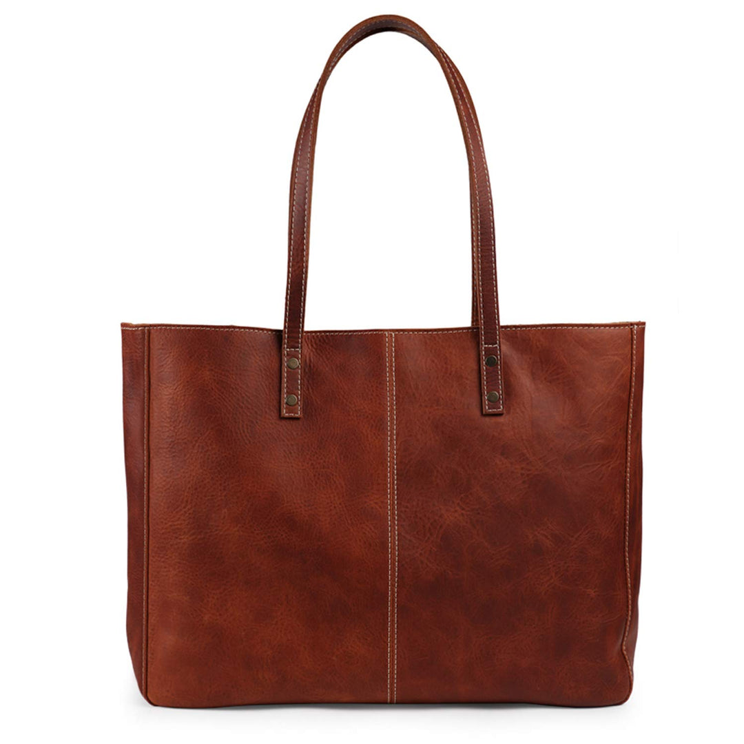 Londo Echtleder Tote Tasche Handtasche Damen Handgefertigt aus Echtem Leder – Laptop Tasche Schulter