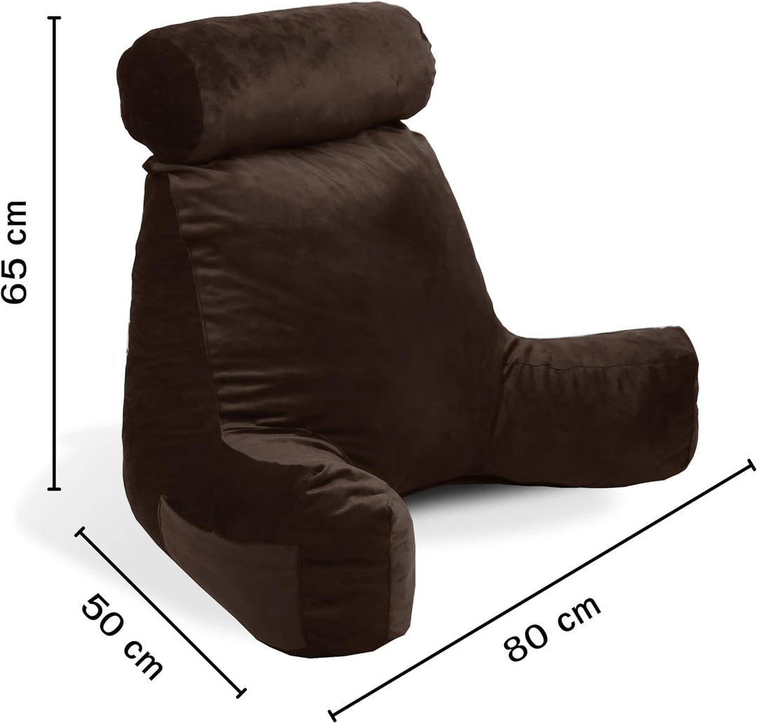 bananair - Lesekissen mit zerkleinertem Schaumstoff, ideal zum Lesen, verwendbar als Kissen für Nack