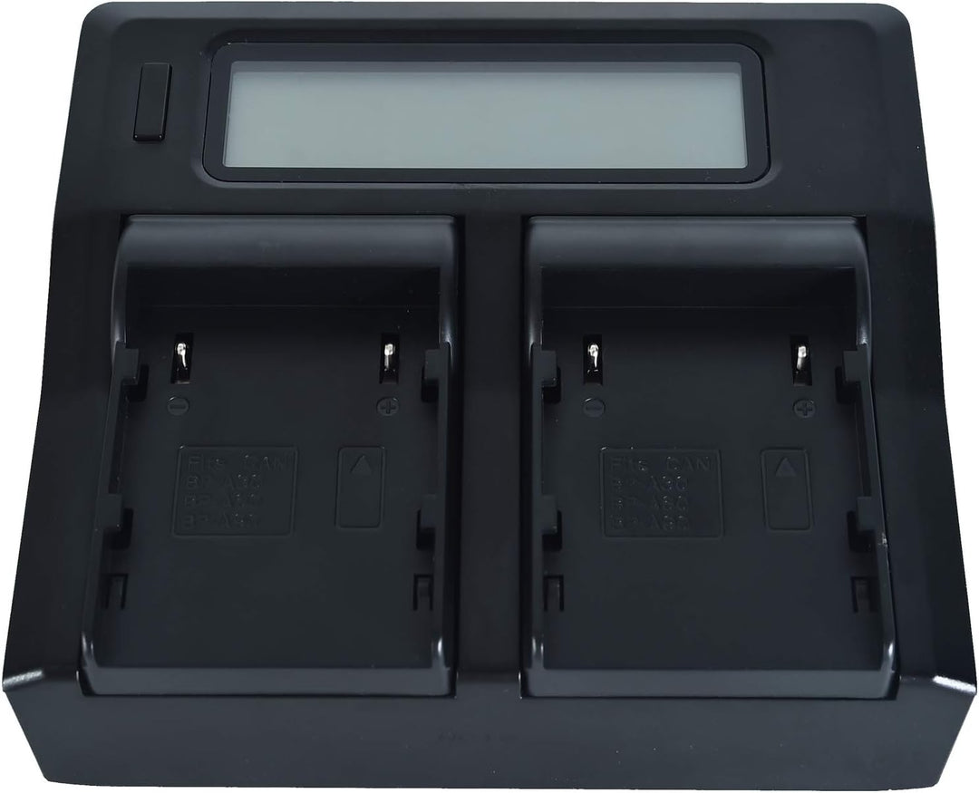 DSTE® LCD 1.5A Fast Charging Dual Batterie Ladegerät (EU-Stecker) Compatible für BP-A30,BP-A60,BP-A9