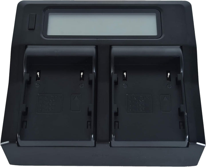 DSTE® LCD 1.5A Fast Charging Dual Batterie Ladegerät (EU-Stecker) Compatible für BP-A30,BP-A60,BP-A9