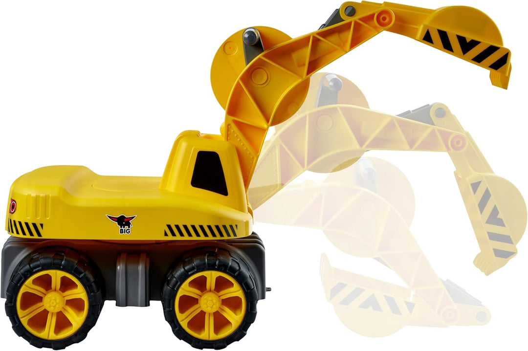 BIG - Power-Worker Maxi-Digger - Kinderfahrzeug, geeignet als Sandspielzeug und für das Kinderzimmer