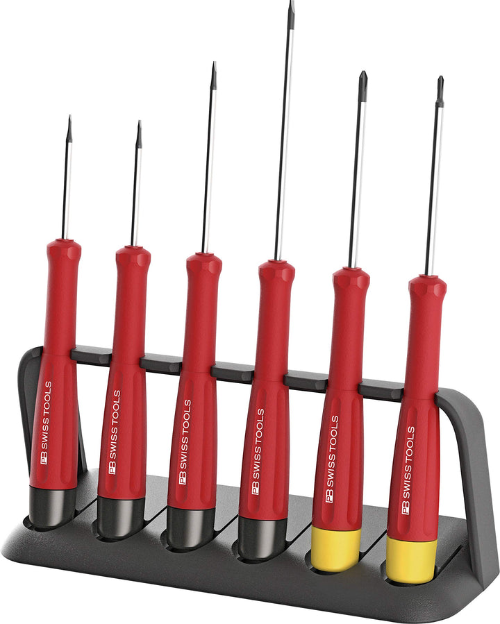 PB Swiss Tools Elektronik-Schraubendreher-Satz 6-teilig Schlitz/PH