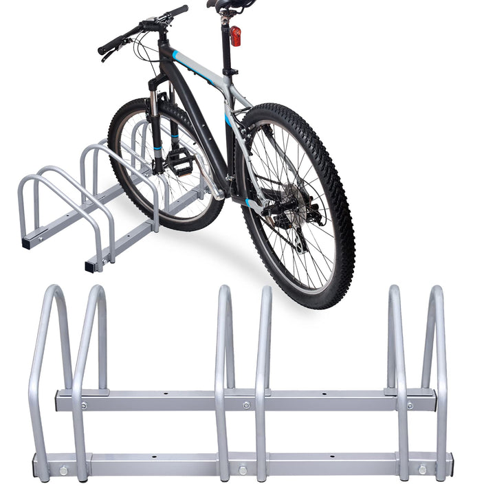 Tubiaz 2 x 3er Fahrradständer im Set, Für 3 Fahrräder Boden- oder Wandmontage, Mehrfachständer Geeig