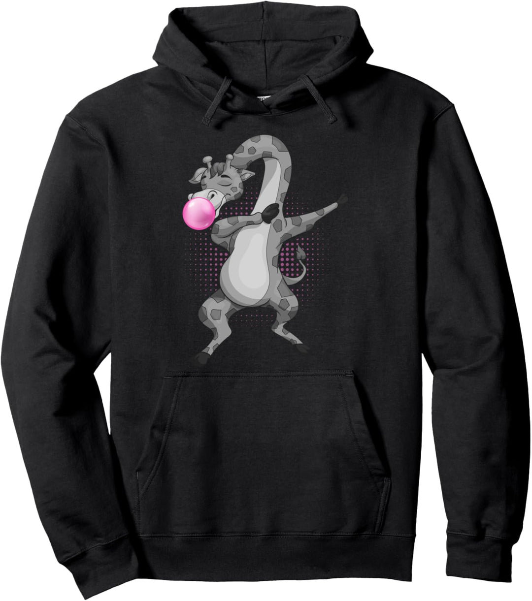 Afrika Safari Tier Kaugummi Zoo Tier Dabbing Giraffe Pullover Hoodie
