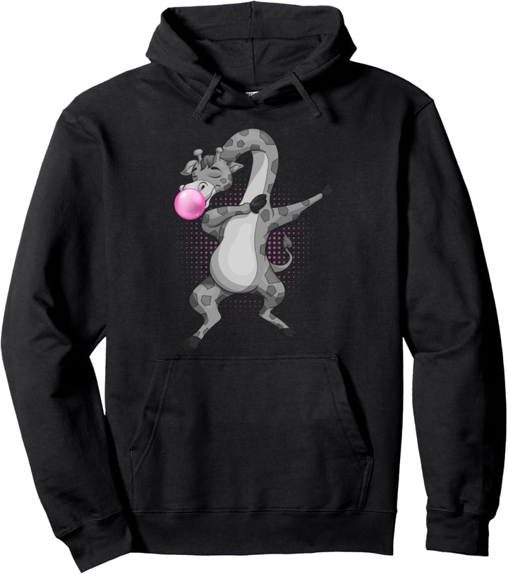 Afrika Safari Tier Kaugummi Zoo Tier Dabbing Giraffe Pullover Hoodie
