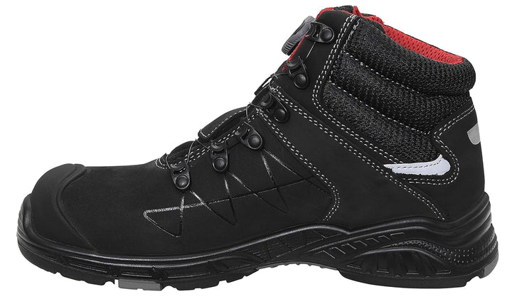 JORI Sicherheitsschuhe jo_MAX BOA Mid S3, Damen und Herren, Leder/Textil, Kunststoffkappe (Leichter