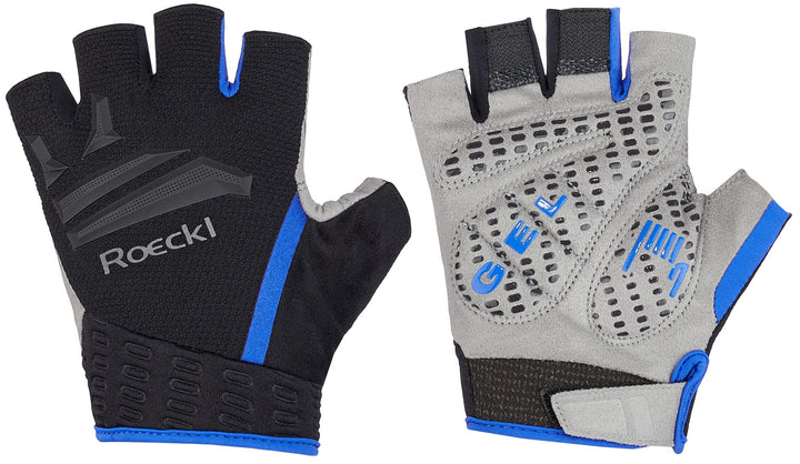 Roeckl Iseler Fahrrad Handschuhe kurz schwarz/blau 2023: Grösse: 6.5