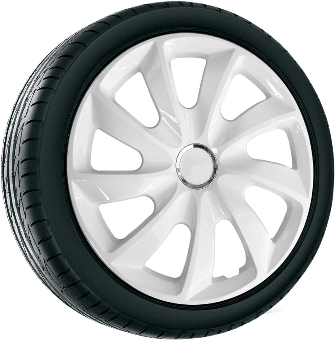 4× Radkappe NRM -STIG- Weiss, 17"