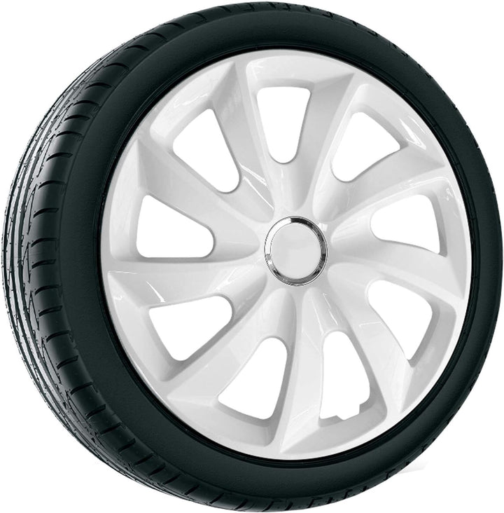 4× Radkappe NRM -STIG- Weiss, 17"