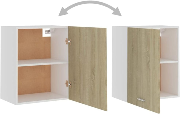 vidaXL Hängeschränke 2 STK. Lyon Sonoma-Eiche 50x31x60 cm Holzwerkstoff, Küchenschrank, Gastronomies