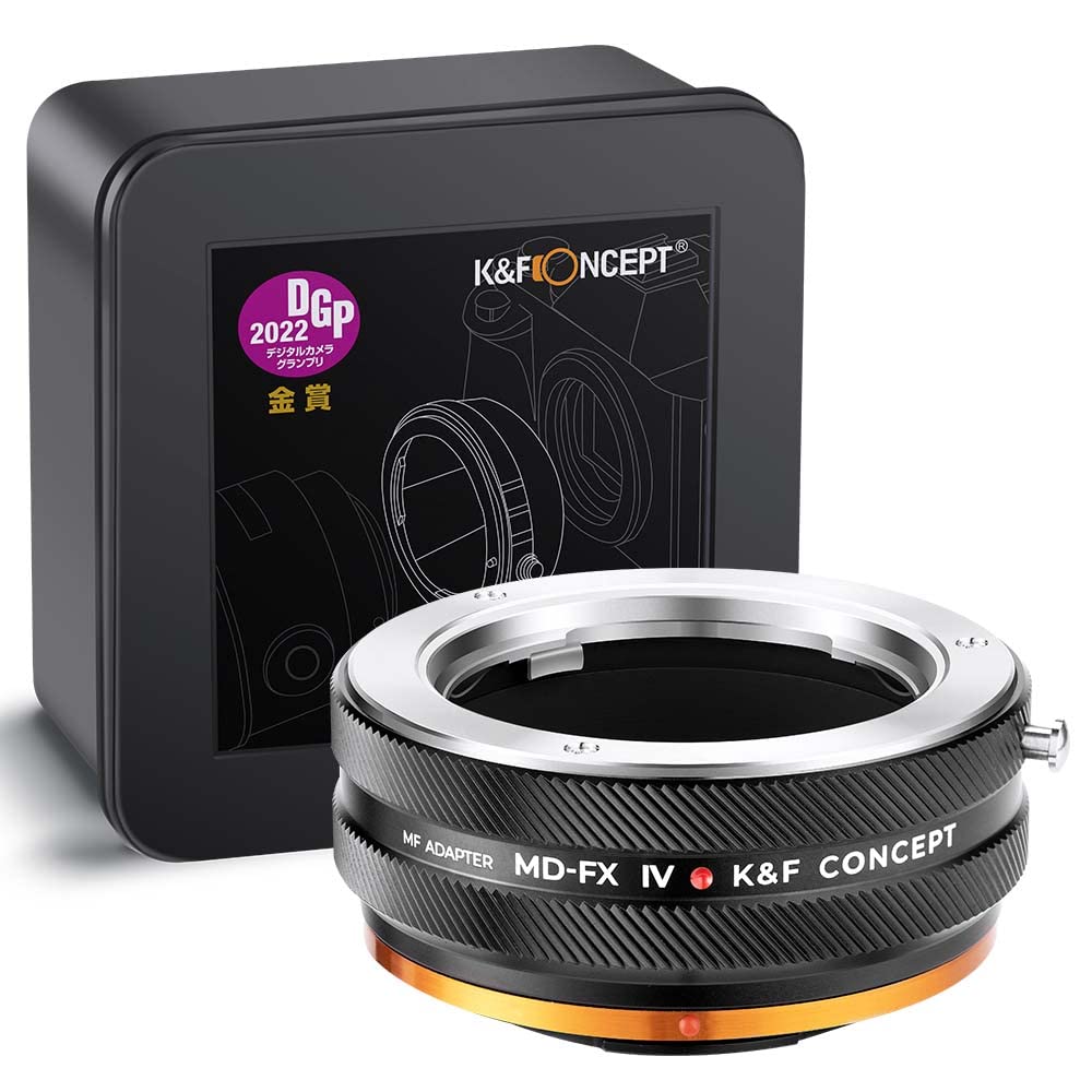 K&F Concept MD-FX IV PRO Objektivadapter mit Blendenring, kompatibel mit Objektiven der Minolta MD-S