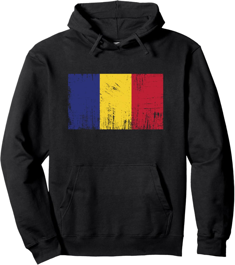 Rumänien Fahne Rumänische Flagge Geschenk Fussball-Fan Sport Pullover Hoodie