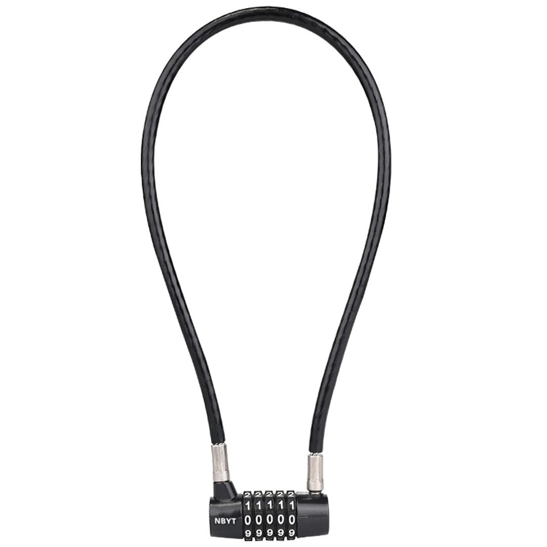 NBYT Kabel Draht Kombinations Vorhängeschloss,58cm Länge,8mm Durchmesser, für Schranktürgriffe, Fahr