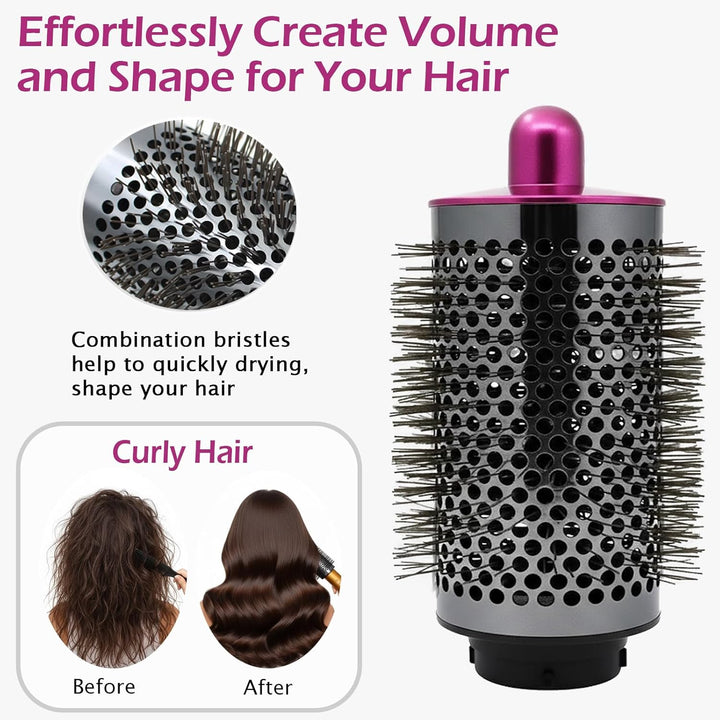 Volumenbürste Aufsatz kompatibel mit Dyson Airwrap Styler HS01 HS05 HS08, Rundbürste Zubehör für ext