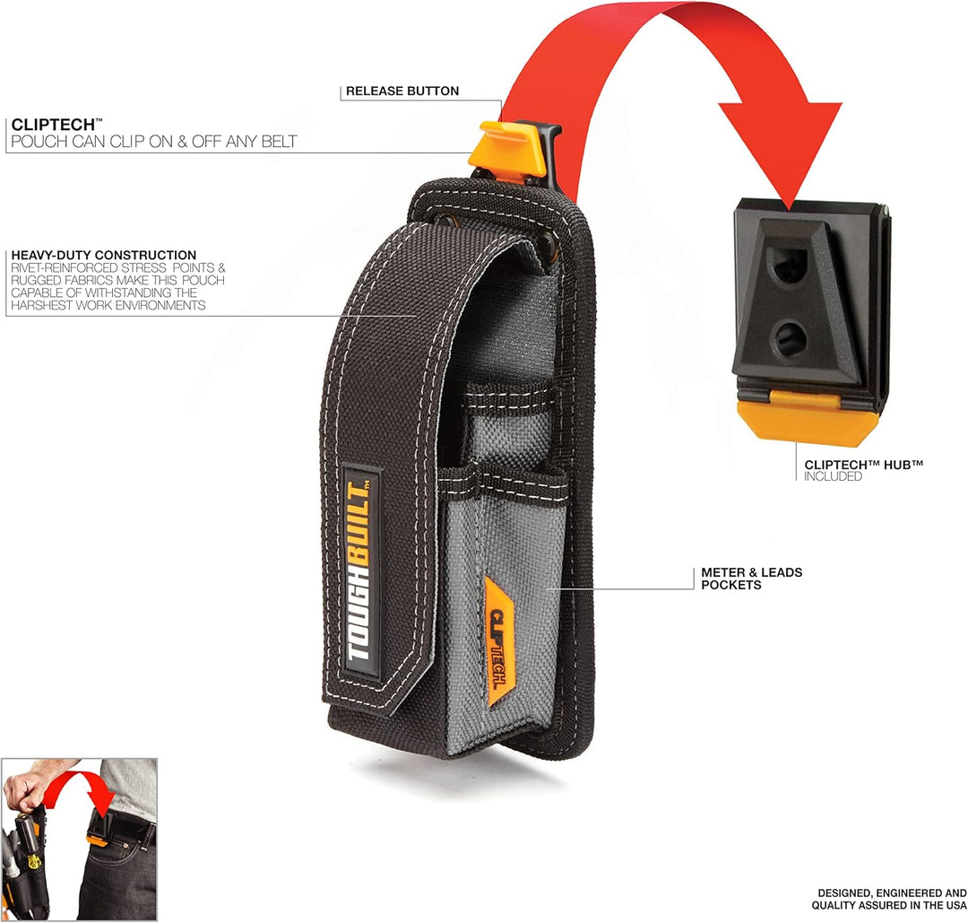 ToughBuilt tou-ct-34-b Messgerät Tasche, Schwarz, standard