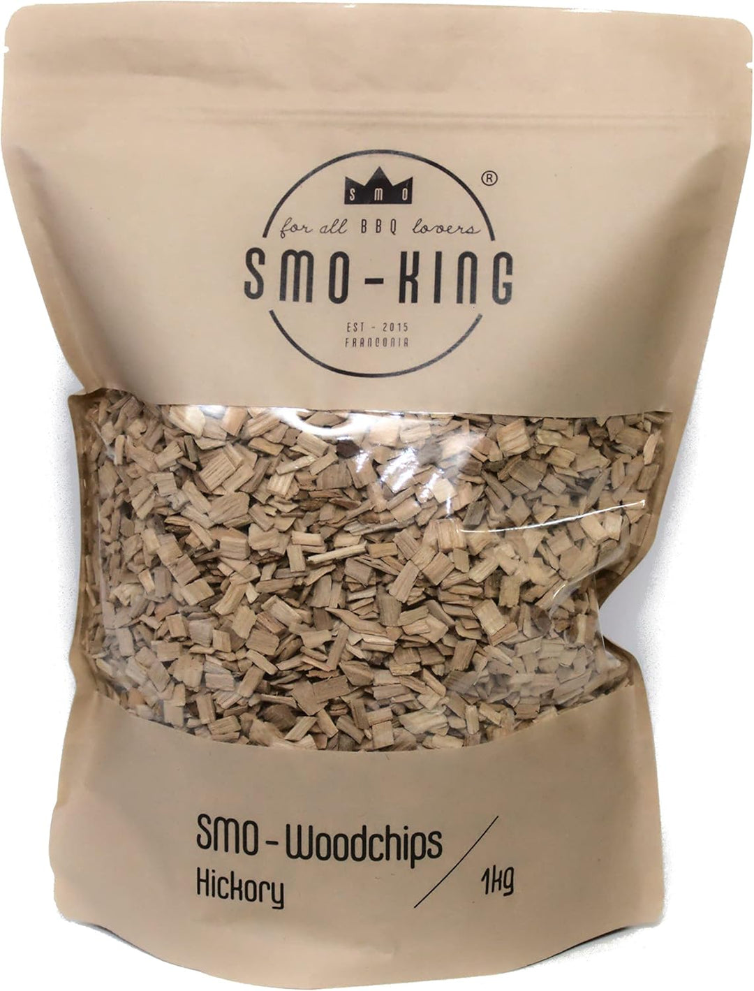 SMO-KING Woodchips BBQ-Bundle | Erle - Hickory - Kirsche - Apfel | Räucherchips, Räucherholz, Räuche