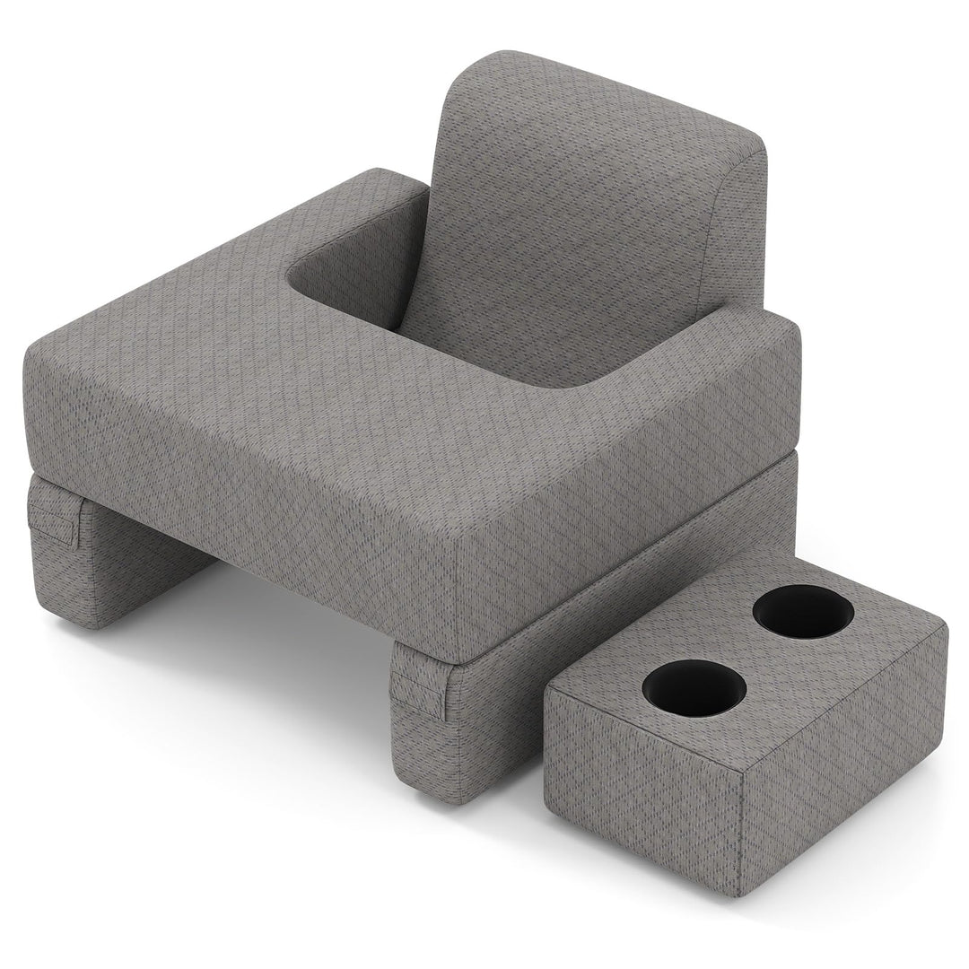 LIFEZEAL Lesekissen für Bett &amp; Sofa, Buchkissen mit Untersetzer, Rückenkissen &amp; Aufbewahrungstasche,