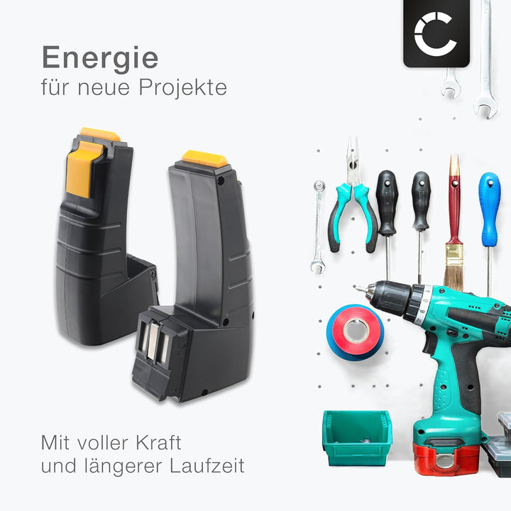 CELLONIC 2X Ersatz Akku für FESTOOL CCD 12FX,CCD12,CDD12, CDD12 ES, CDD 12 ES-C Ersatzakku BP 12 C,