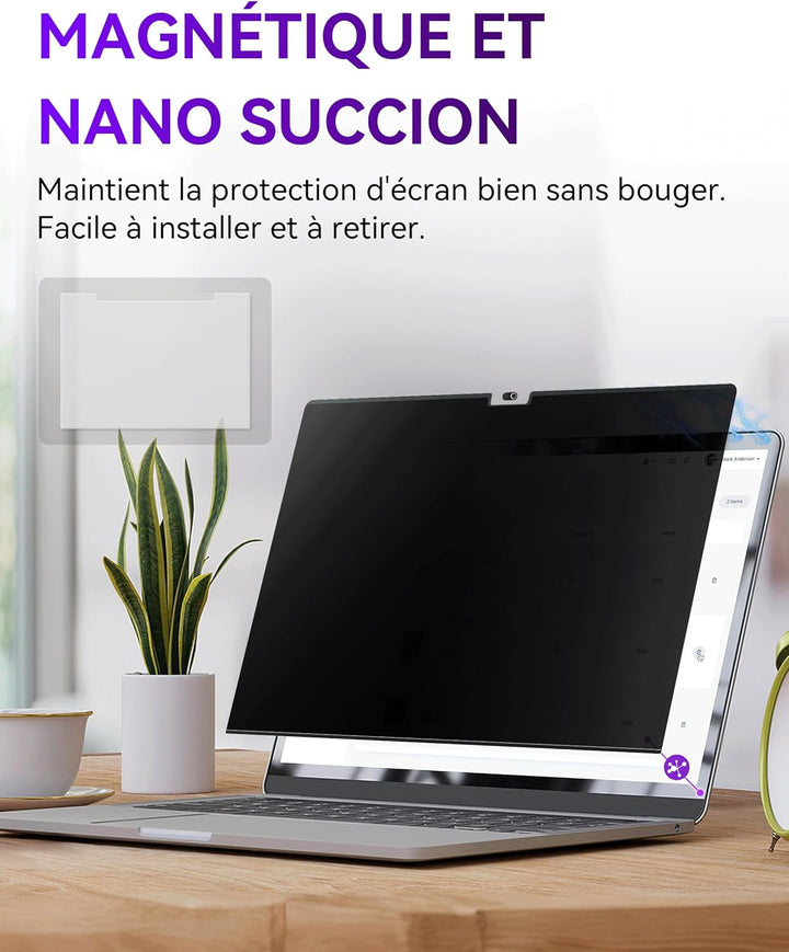 Magnetischer Blickschutzfilter für MacBook Air 13 Zoll (2018 – 2021, M1) / MacBook Pro 13 Zoll (2016