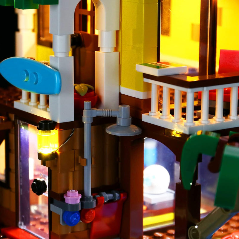 BRIKSMAX Led Beleuchtungsset für Lego Creator Surfer-Strandhaus - Compatible with Lego 31118 Baustei