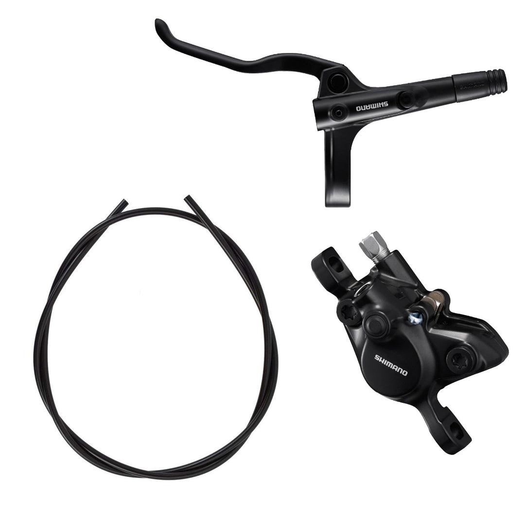 Great value fully bled hydraulic disc brake with easily adaptable post-style calliper. Fully bled le