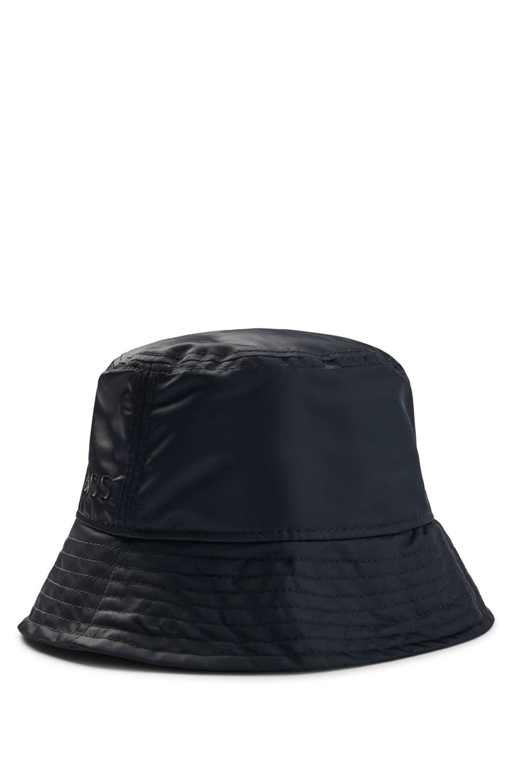 BOSS Damen Zanylon Fischerhut mit Logo-Detail Schwarz Stck