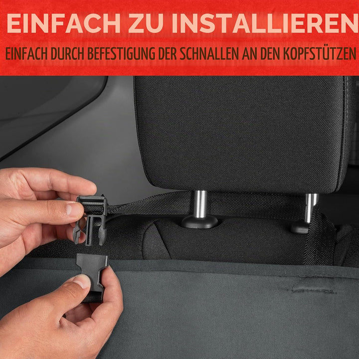 BDK AquaShield Autositzbezug für Rückbank, wasserdichter Neopren-Rücksitzbezug für LKW, Van, SUV, id