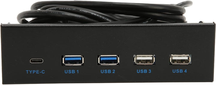 Bewinner 5,25 Zoll Medien Dashboard, Multifunktionales Dashboard Medien Frontpanel Audio, mit Zwei U