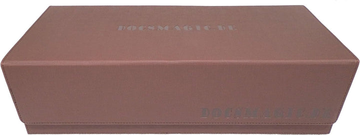 docsmagic.de Premium 2-Row Trading Card Storage Box Brown + Trays & Divider - MTG PKM YGO - Aufbewah