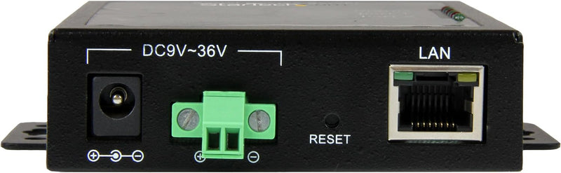 StarTech.com 2 Port Seriell auf IP Geräte Server, RS232, Metall und Montierbar, Serieller Geräte Ser