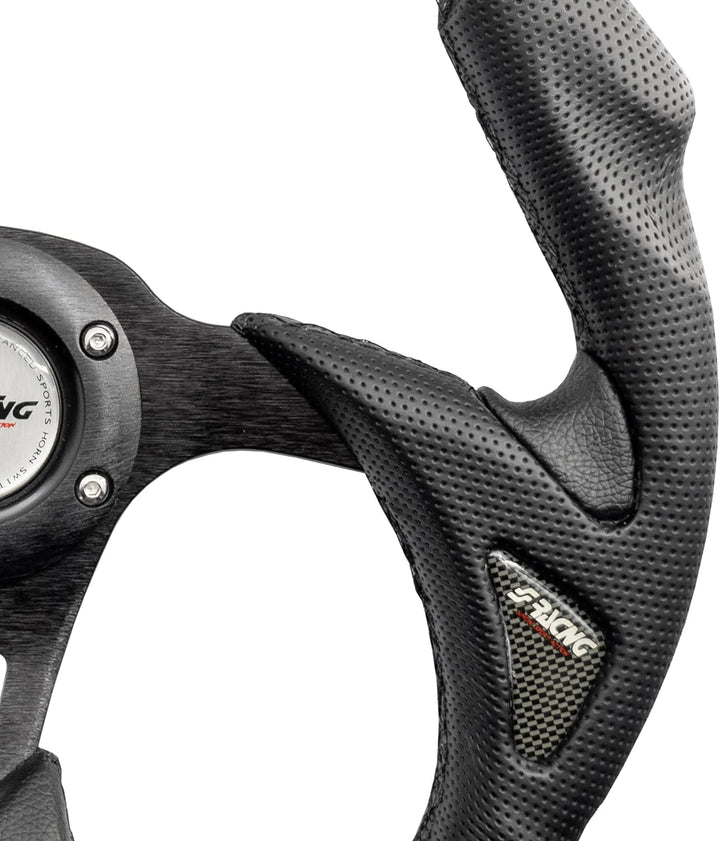Simoni Racing X5350PUN/P X5 Black Universal Steering Wheel, Schwarz