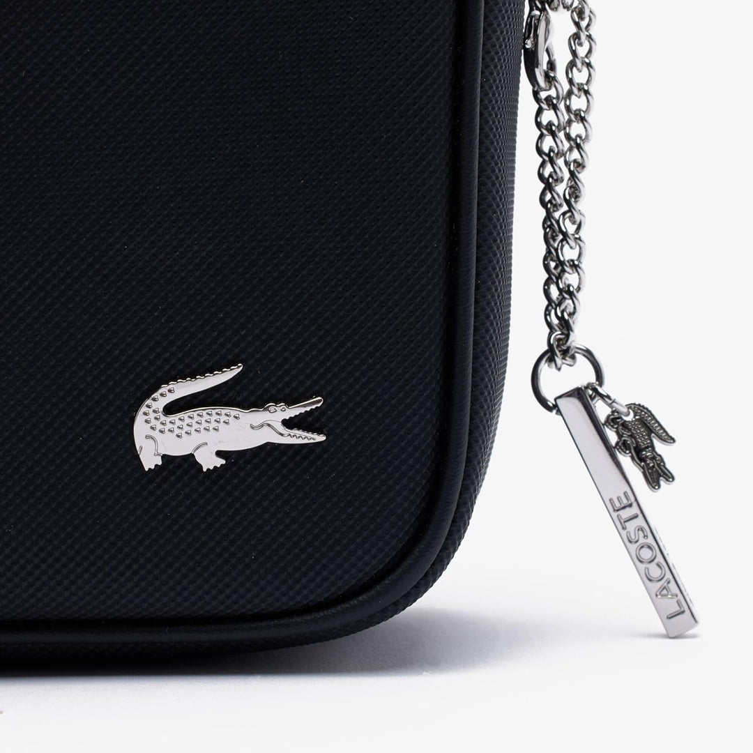 Lacoste Damen Nf4366db Handtasche Schwarz, Schwarz