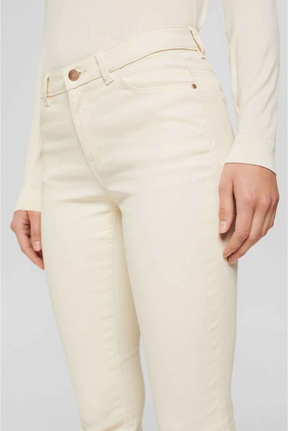 ESPRIT Damen Hose 32W / 30L 055/Ice, 32W / 30L 055/Ice