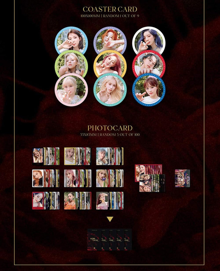 JYP Entertainment Twice More & More (9th Mini-Album) Album + Extra Photocards Set (Ver.)