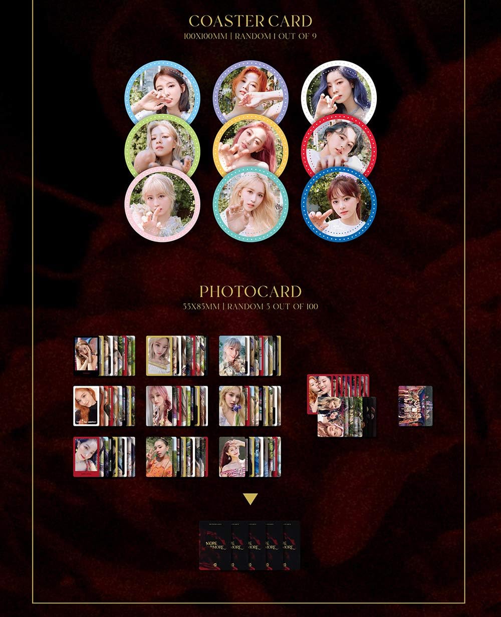 JYP Entertainment Twice More & More (9th Mini-Album) Album + Extra Photocards Set (B Ver.), B Ver.