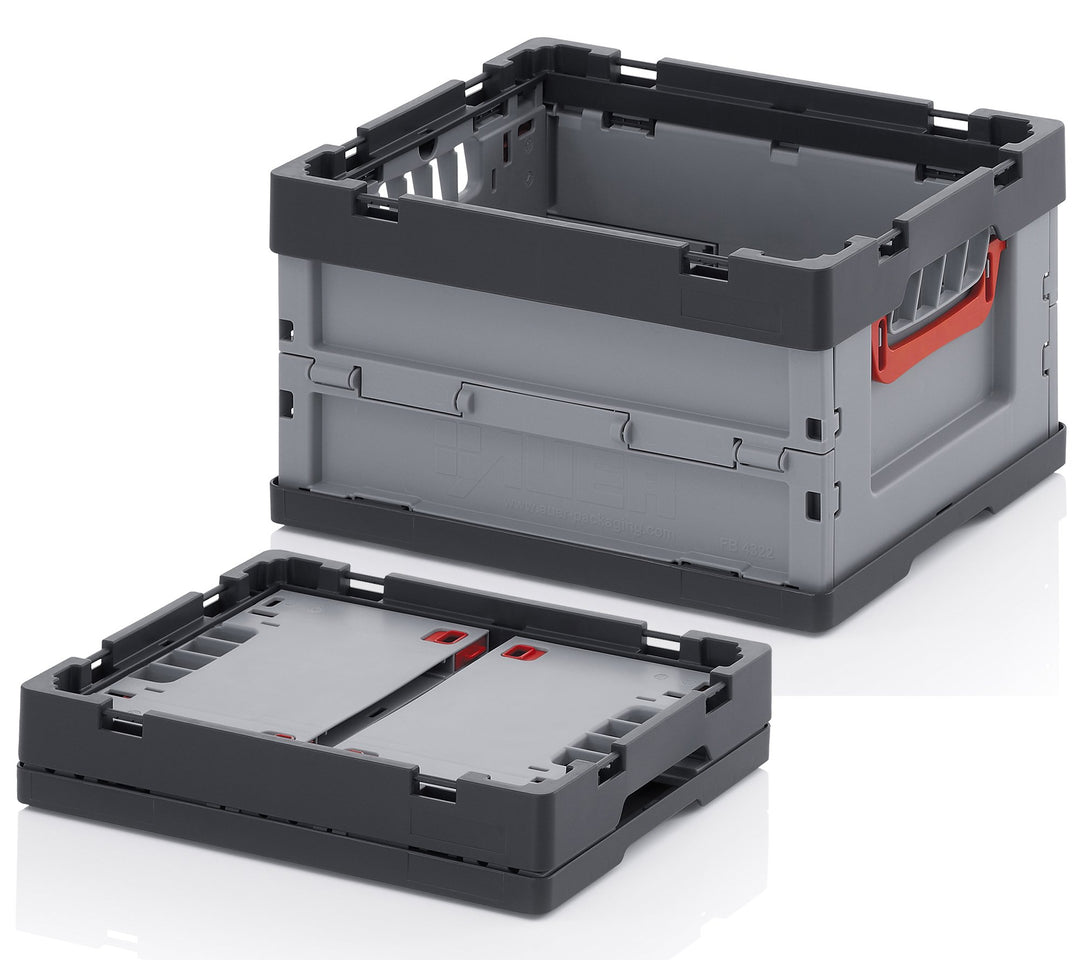 10x Profi-Faltbox 40 x 30 x 22 ohne Deckel klappbar 40x30x22 faltbar Eurobehälter