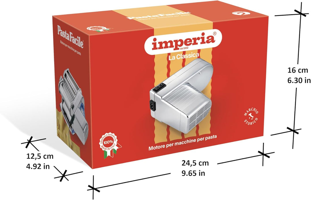 Imperia PastaFacile Classica Linie. Elektromotor 220 Volt für Nudelmaschine. 100% Made in Italy. Ele